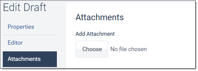 Policy Draft attachments section