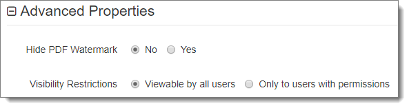 expanded advanced policy properties section