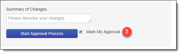 Mark my approval