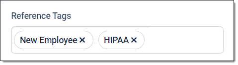 Reference tag field