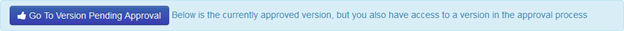 Go to pending version button