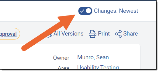 How can I view changes made to a Pending Document - Show Changes ...