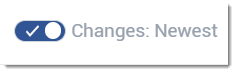 Changes toggle highlighted