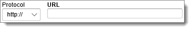 Hyperlink protocol and URL fields