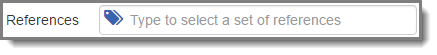 References entry field